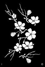 Cherry Blossom stensill image