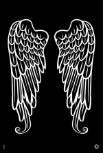 Angel Wings stensill image